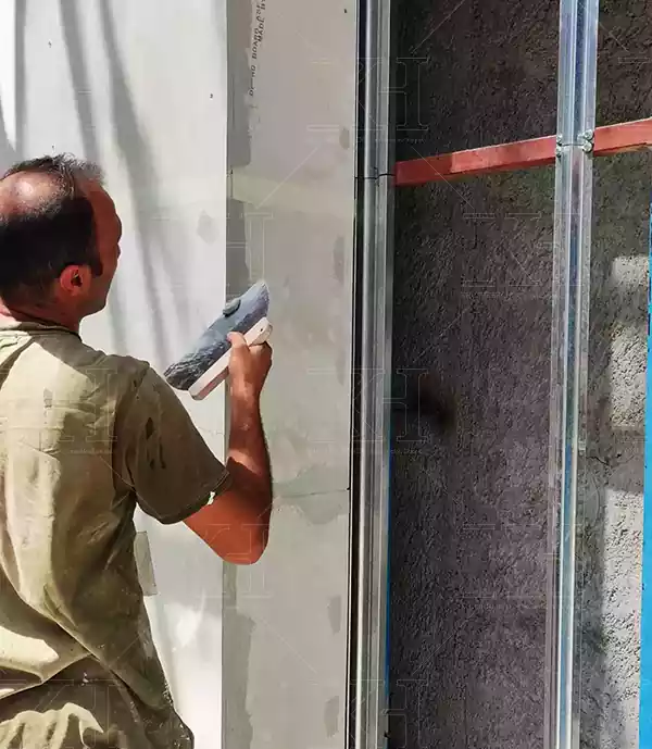 مراحل اجرای بتونه سمنت برد